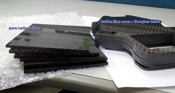 Wysokiej wytrzymałości i dobrej płaskości 6mm 8mm 10mm 12mm 3K Twill Matte Fake Carbon Fiber Plate