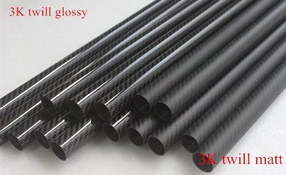2m 20mm 3k Włókno węglowe Rury Włókno węglowe Ramy rowerowe Rury Węglowe Weipi Łódź Paddle Ręcznik Pole